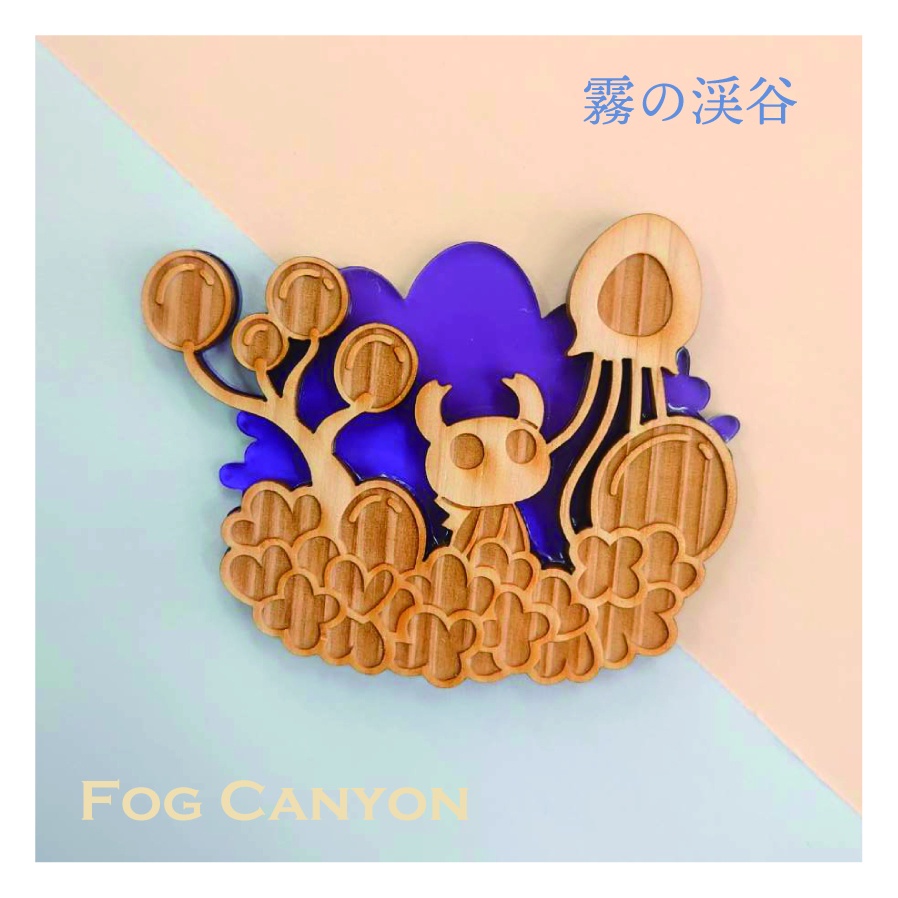 アクリル×ひのき プレート