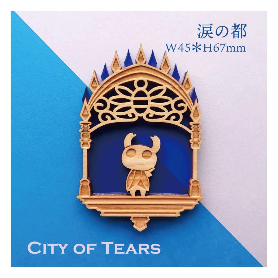 アクリル×ひのき プレート