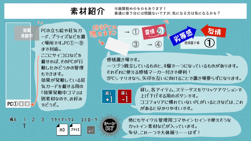 【素材】インセイン用ココフォリア素材詰め合わせ 2026.4.24改