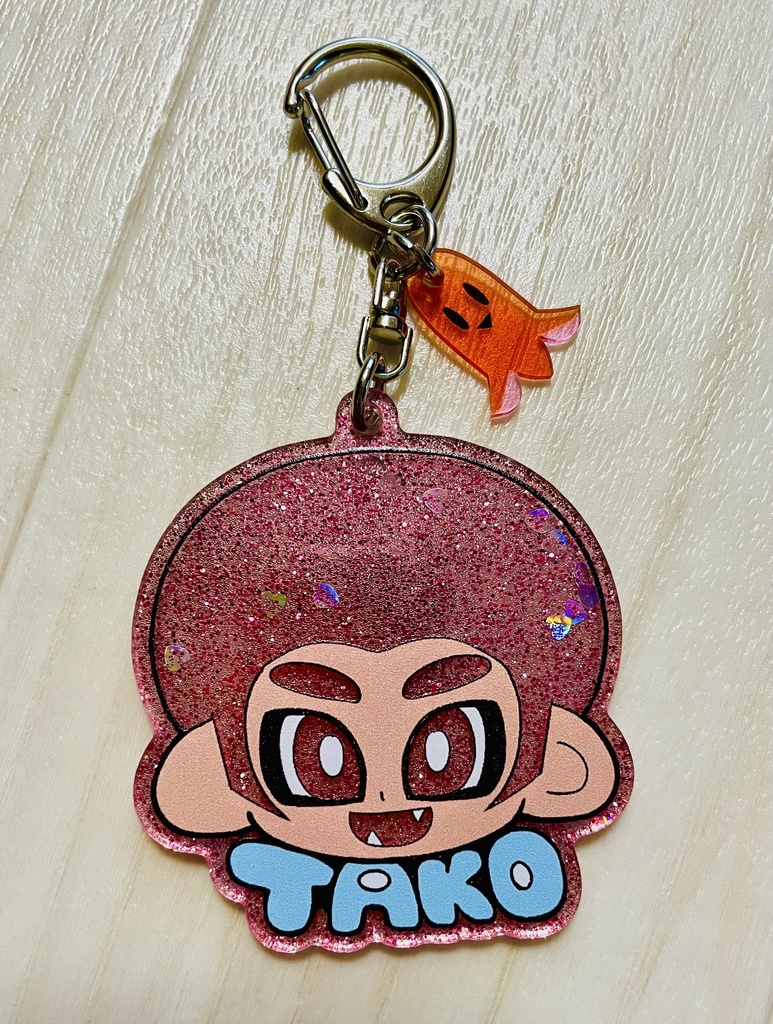 【再販について追記あり】タコくんアクリルキーホルダー