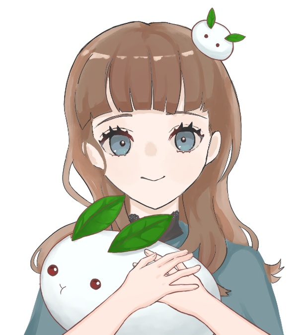 【手素材】雪うさぎのぬいぐるみ