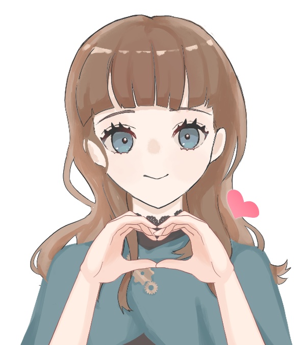 【手素材】ハートの手💖