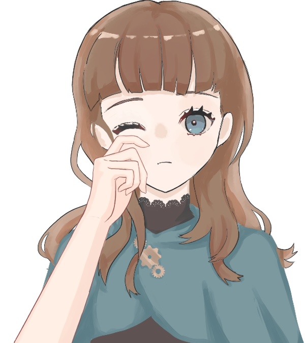 【手素材】目を擦る