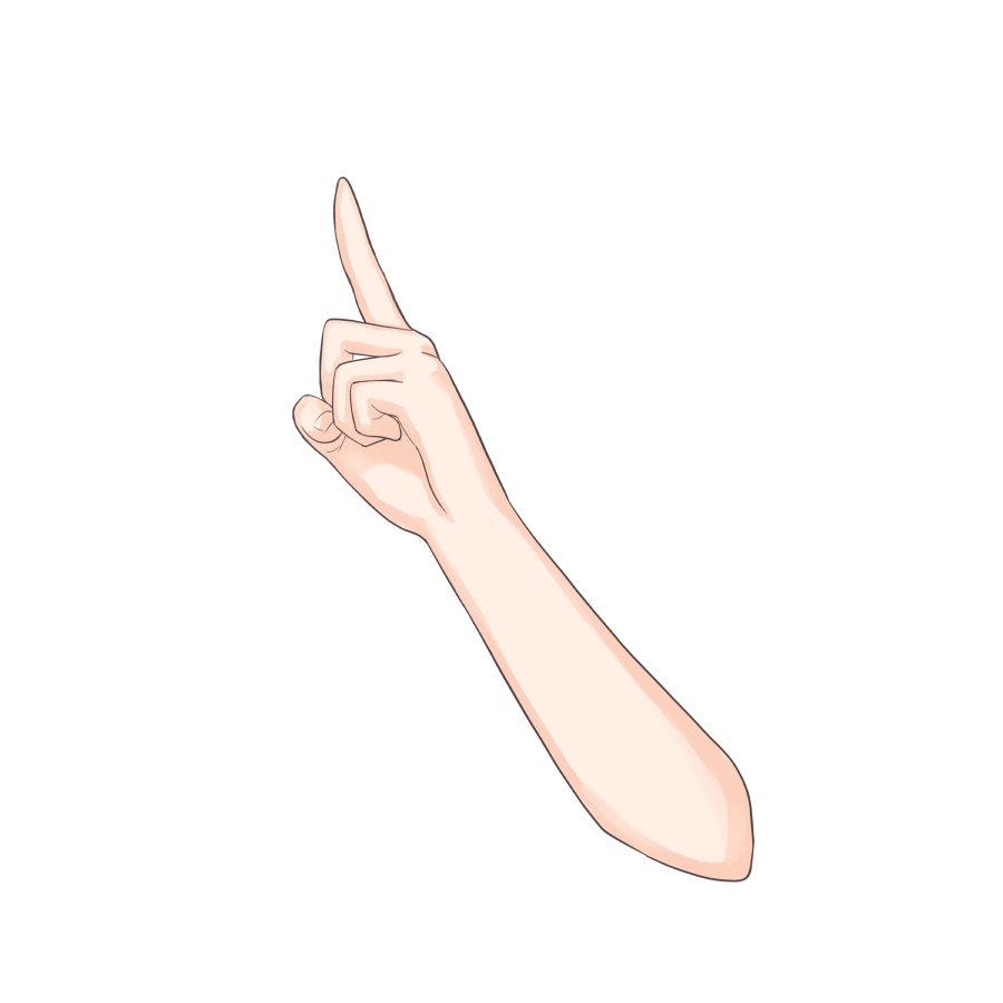 【手素材】ひみつ〜💖の手