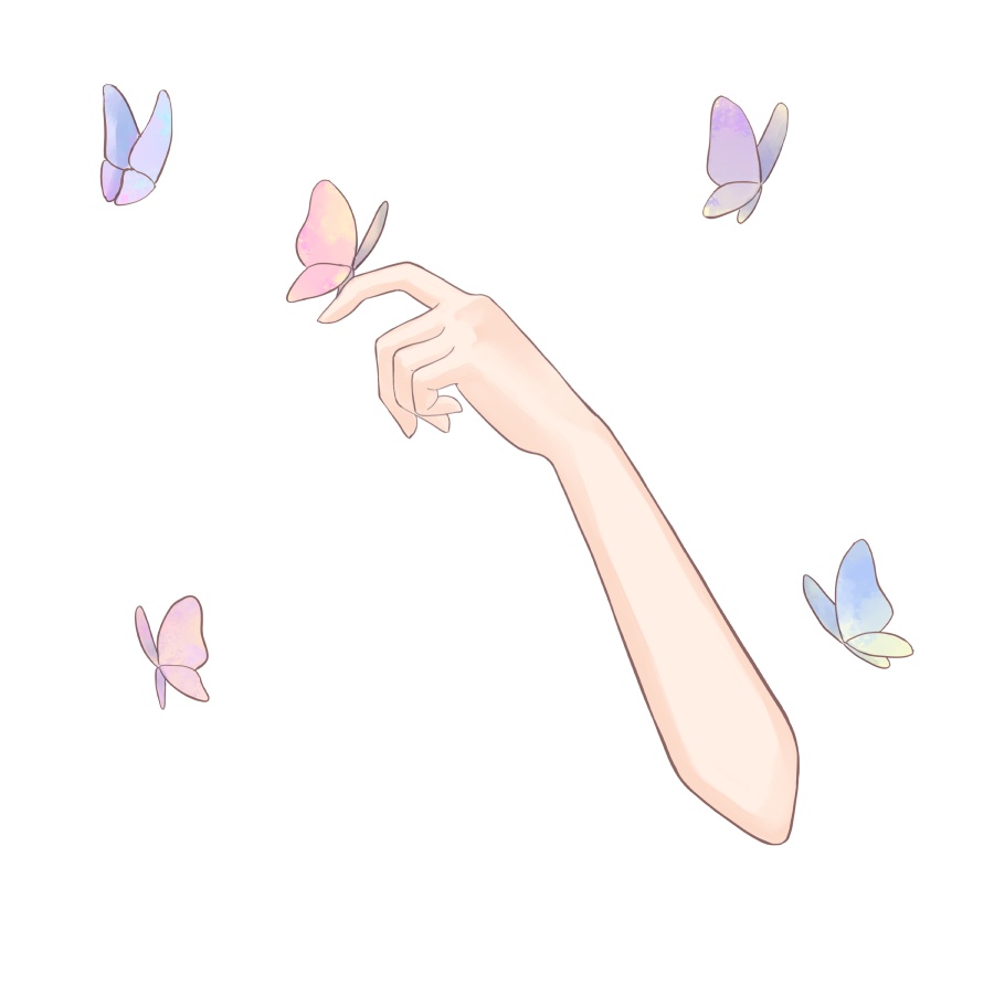 蝶がとまる素材🦋
