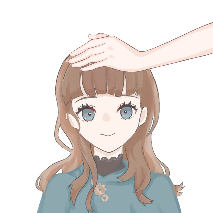 撫でる手🖐️素材