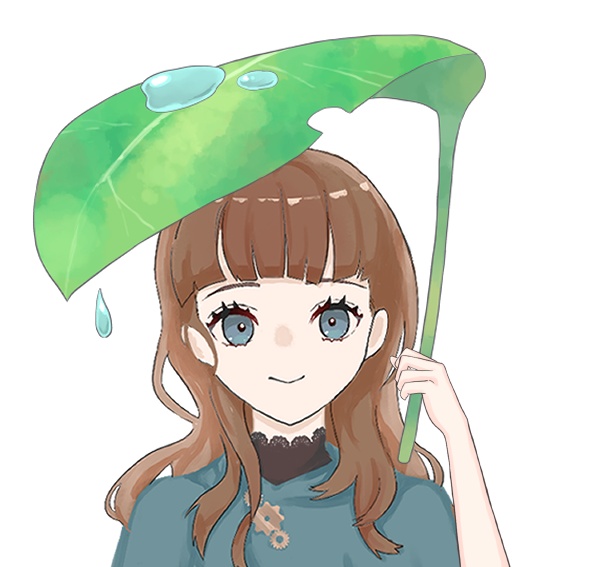 葉っぱの雨傘🌱