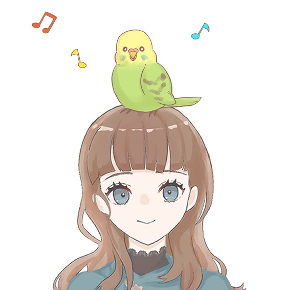 歌うインコ素材🦜