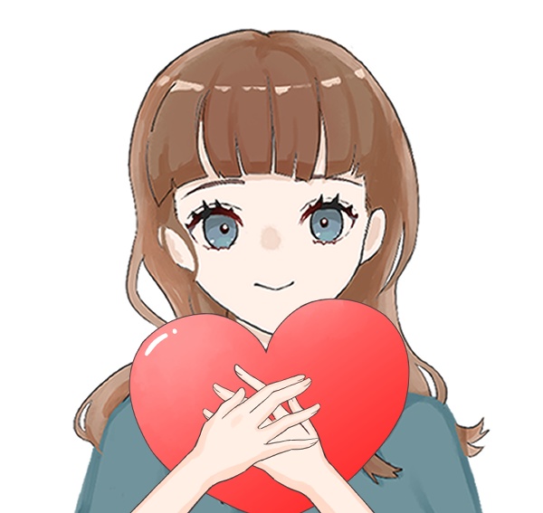 ハートを抱える素材❤️
