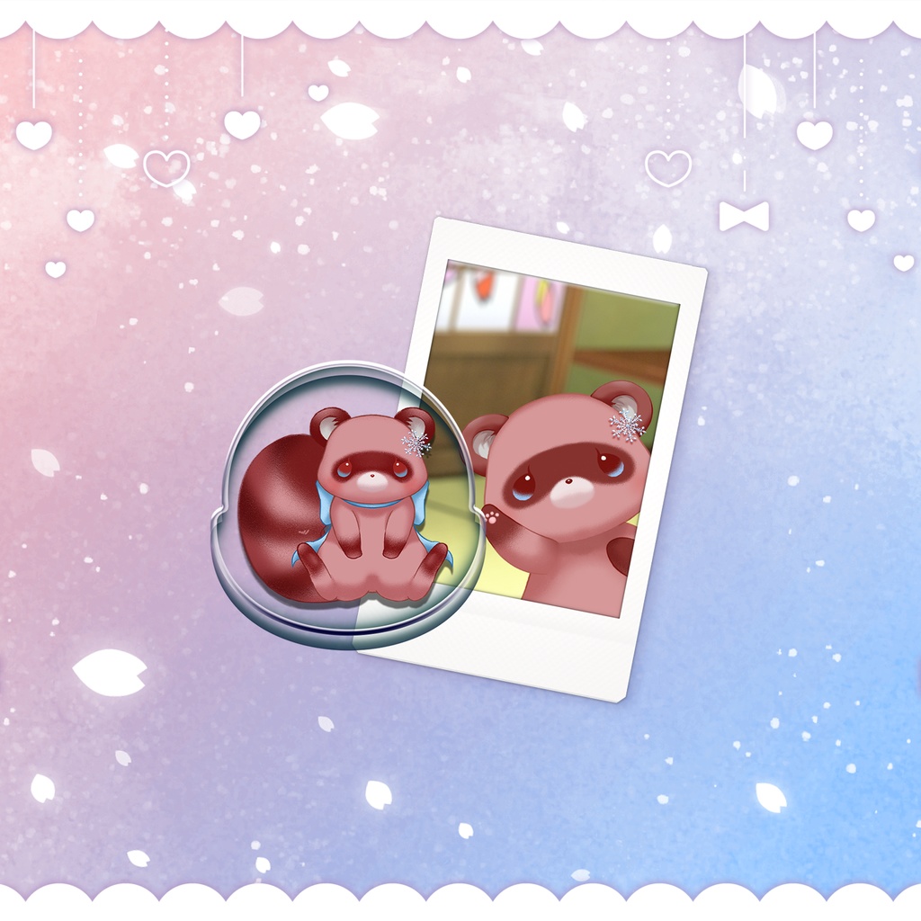 【4周年記念】狐桜こはく&杜狸ましろ🎂ゆらゆらアクリルフィギュア🎂