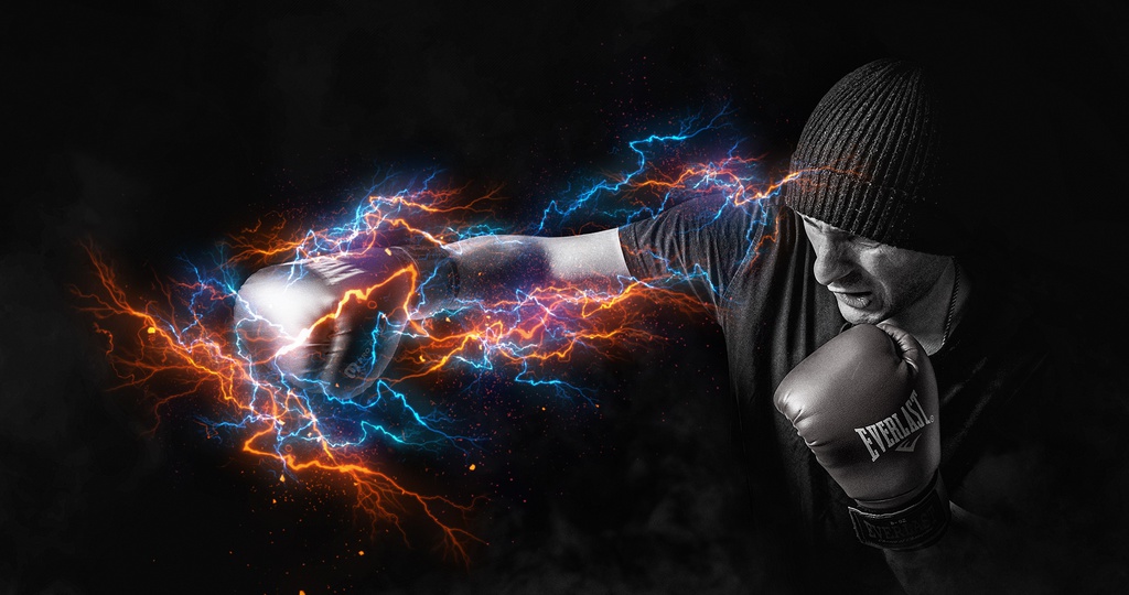 【ブラシで擦るだけ】Photoshopアクション「雷」