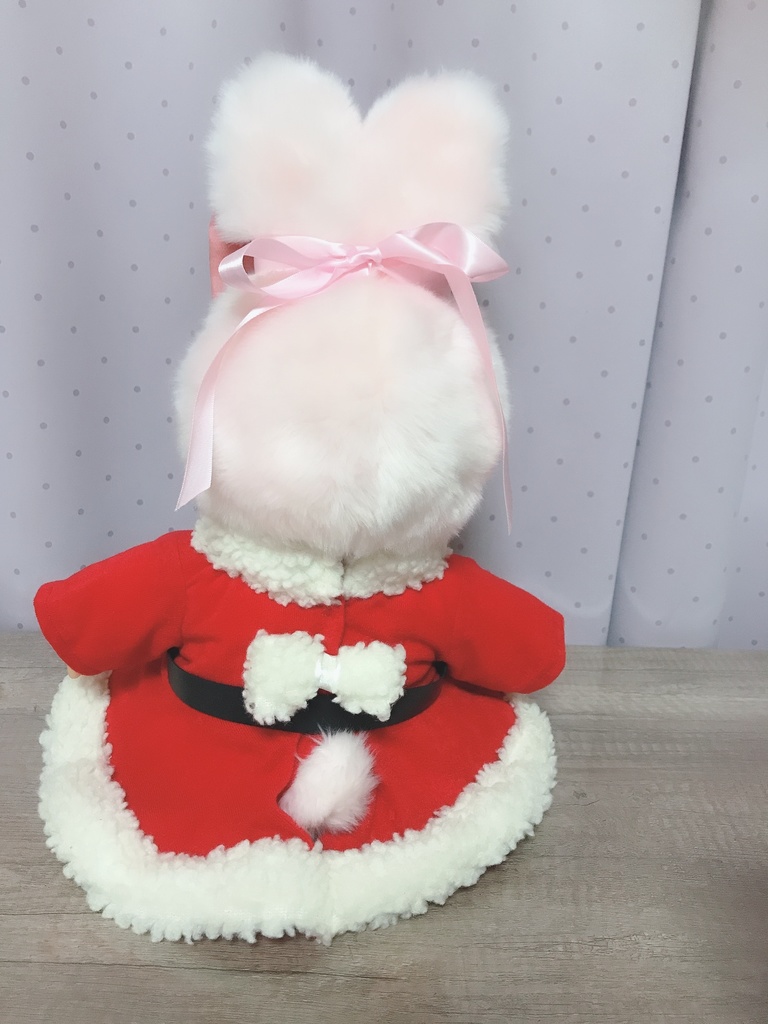 やわらかモンチッチ チムたん サンタ ワンピース リボンつき