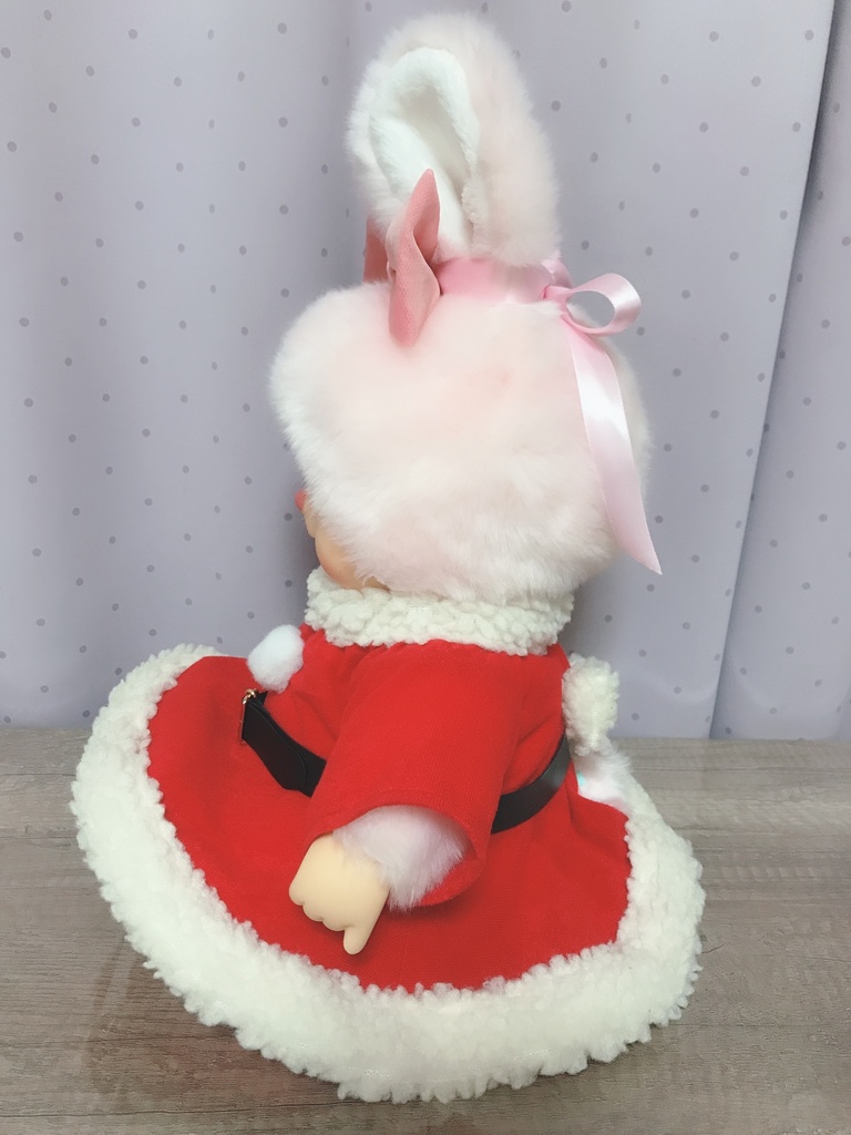 やわらかモンチッチ チムたん サンタ ワンピース リボンつき