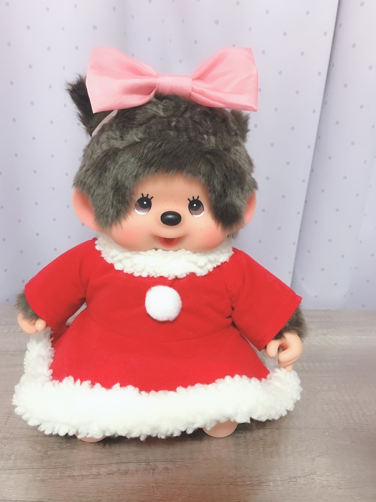 やわらかモンチッチ チムたん サンタ ワンピース リボンつき