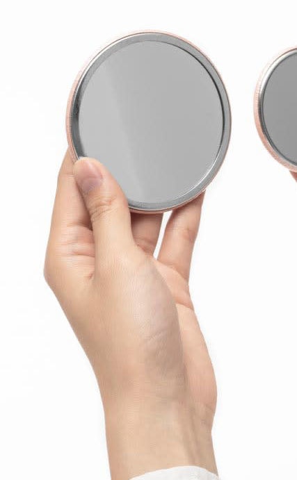 缶ミラー♡ピンクグレージュ