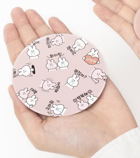 缶ミラー♡ピンクグレージュ