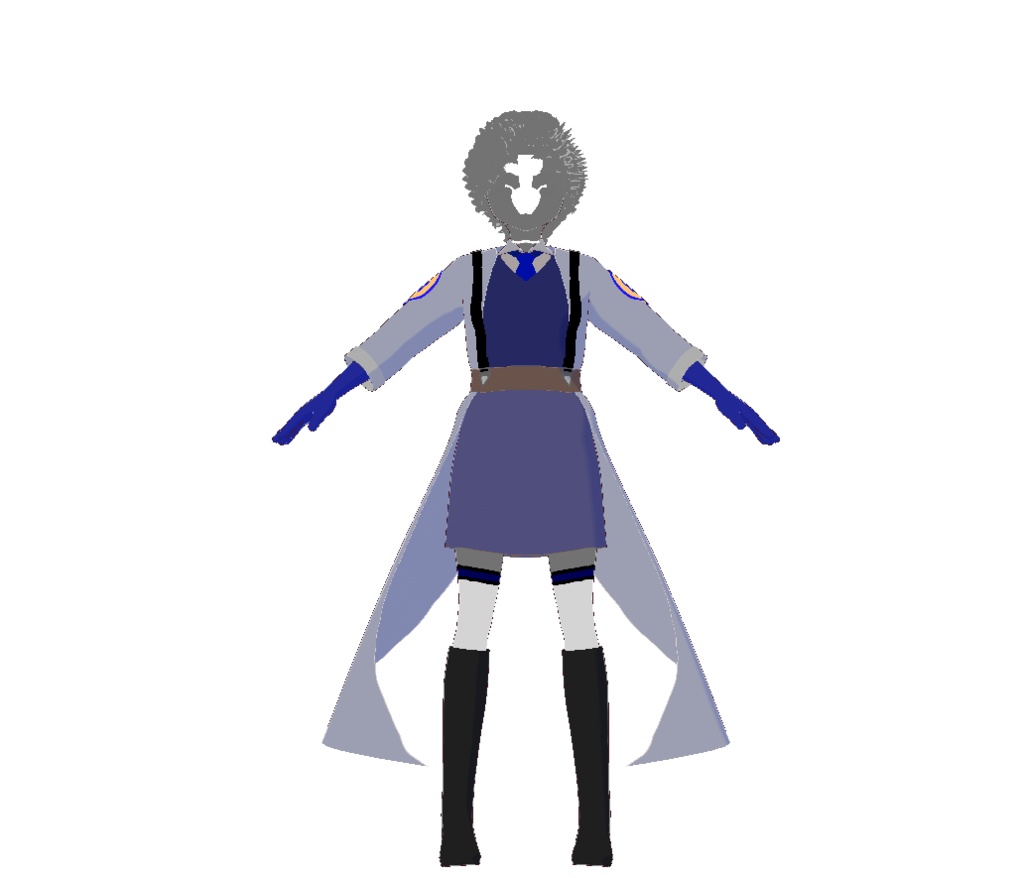 Blu-Team Fem-Medic Cosplay (Without Glasses)