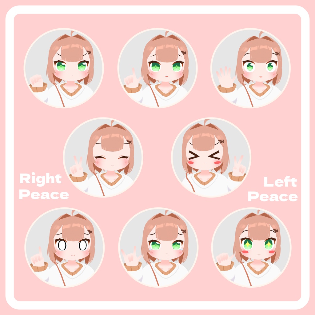 【無料】にのんちゃん-Ninon-/オリジナル3Dモデル