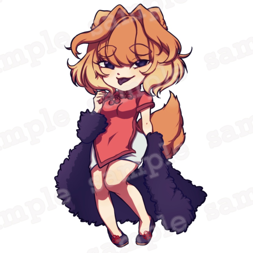 チャウチャウちゃんアクリルキーホルダー