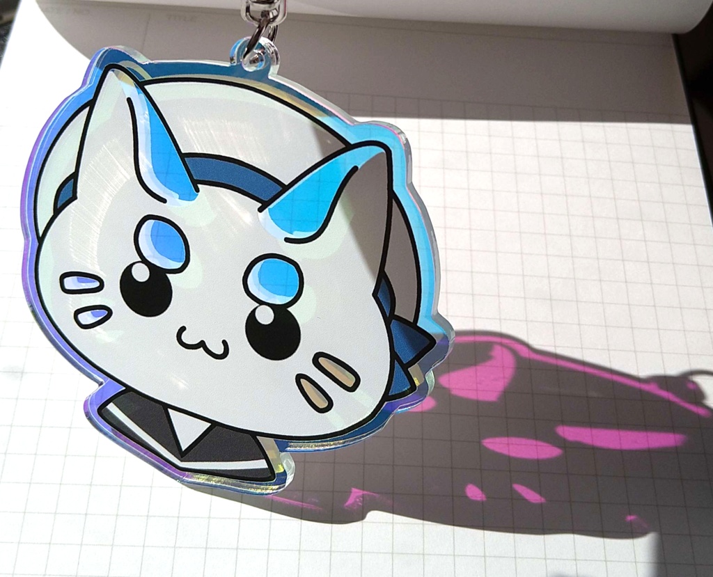 那由多うた2周年記念・なゆまろオーロラアクリルキーホルダー