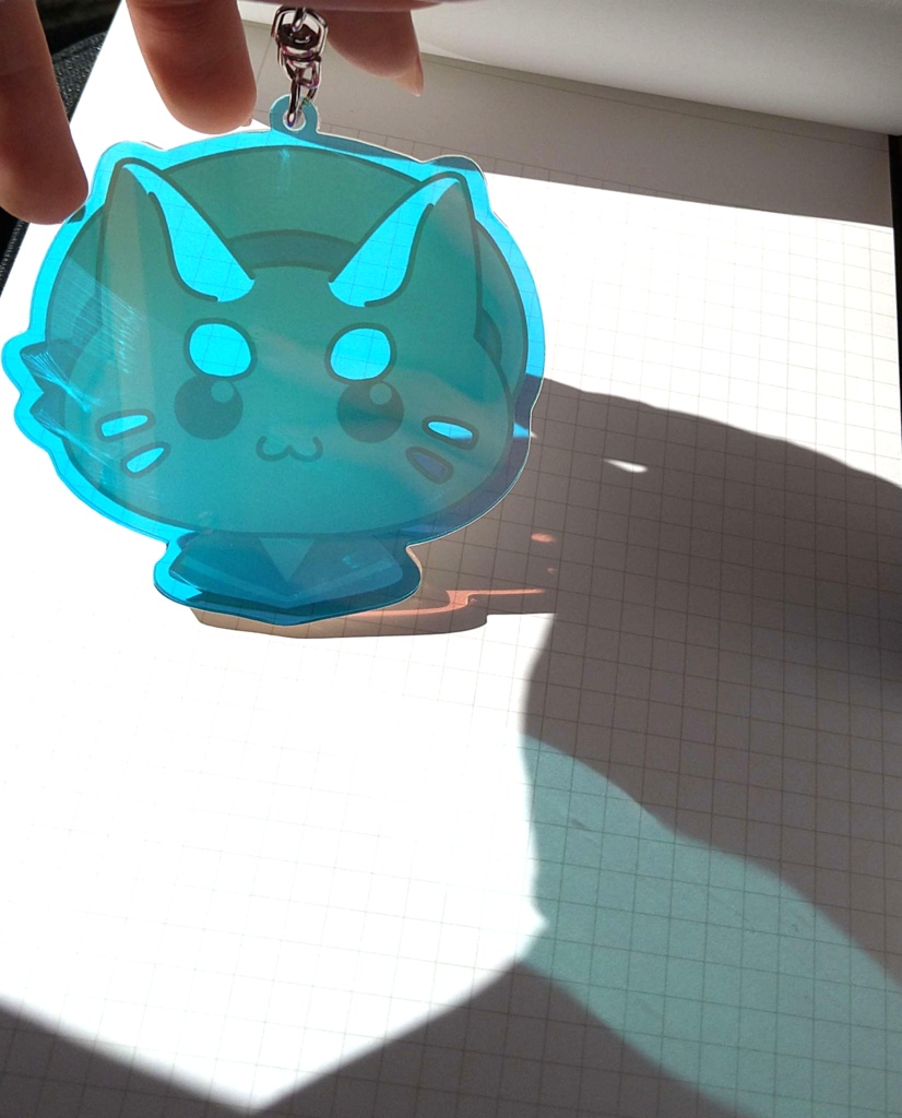 那由多うた2周年記念・なゆまろオーロラアクリルキーホルダー