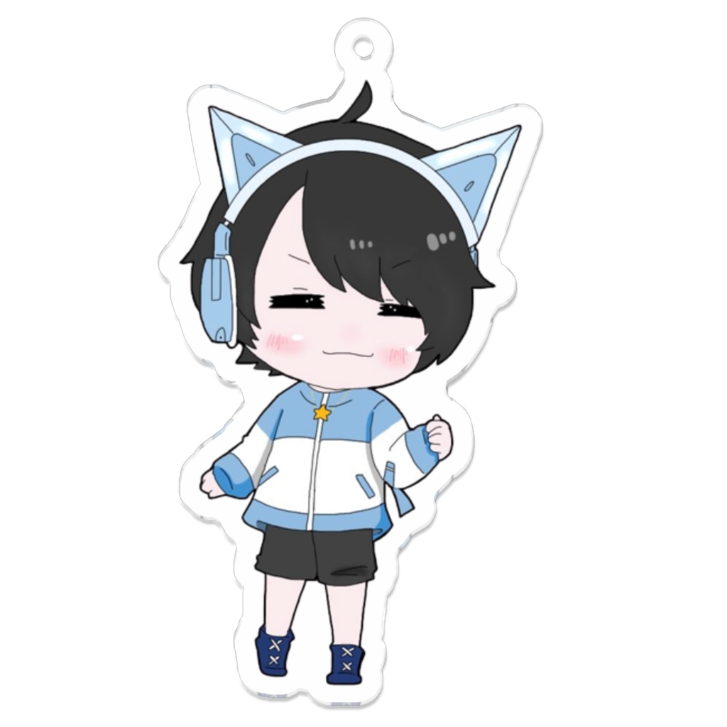 むーちょ猫耳アクキー(キリッ)