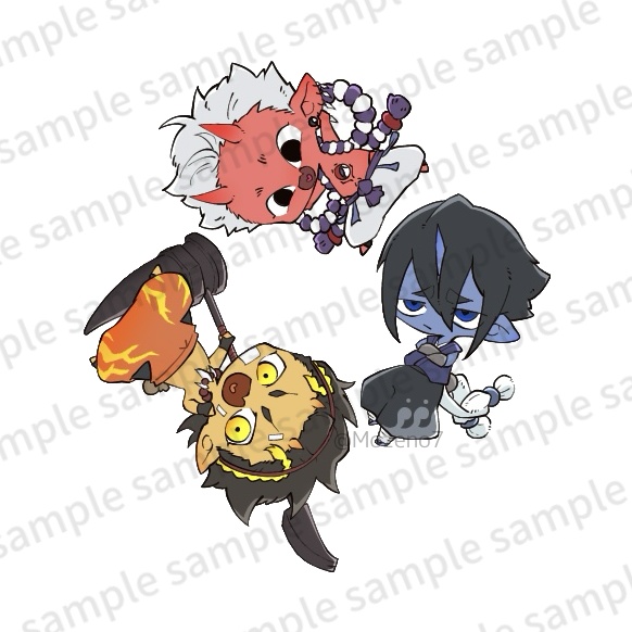 鬼トリオ アクリルキーホルダー