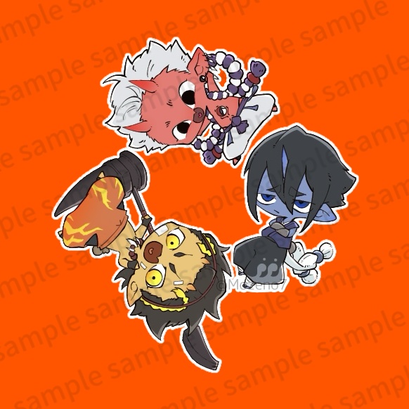 鬼トリオ 缶バッジ