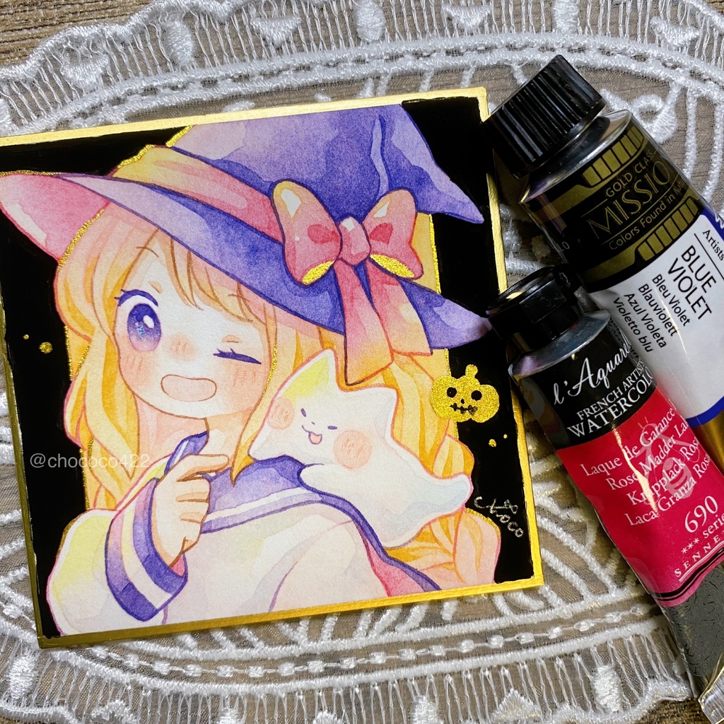 豆色紙【ハロウィン】