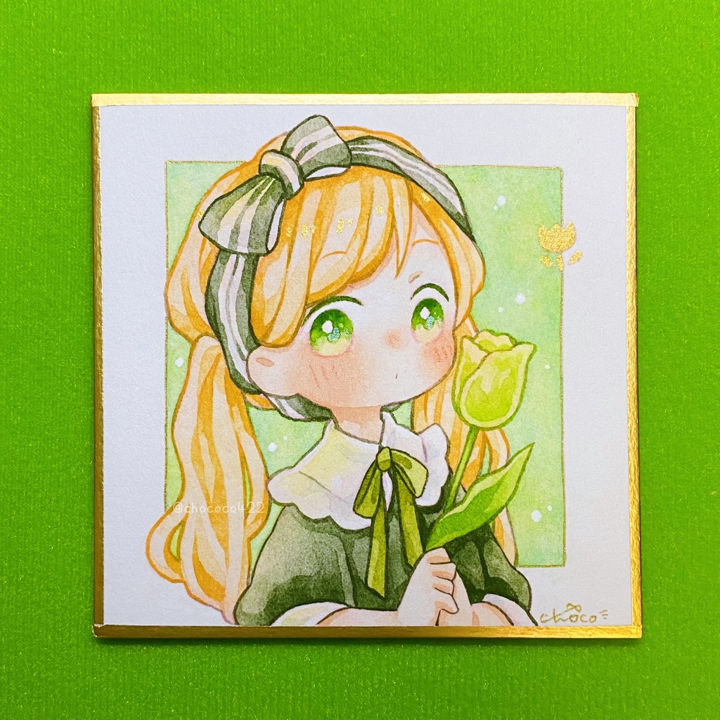 豆色紙【チューリップ】