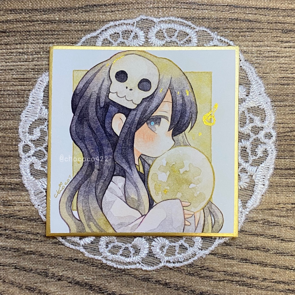 豆色紙【月と妖怪】