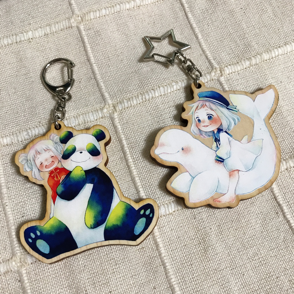 ウッドキーホルダー