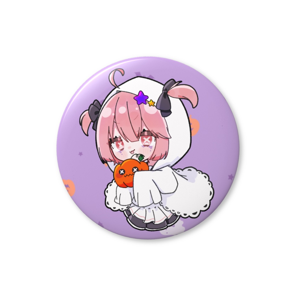 【ハロウィン】特別衣装缶バッジ【笑咲ゆぺ】
