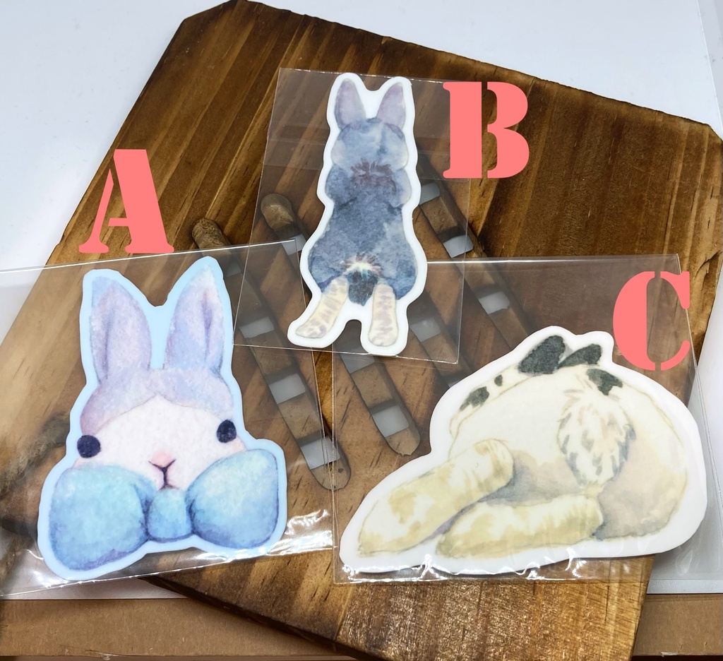 うさぎのステッカー