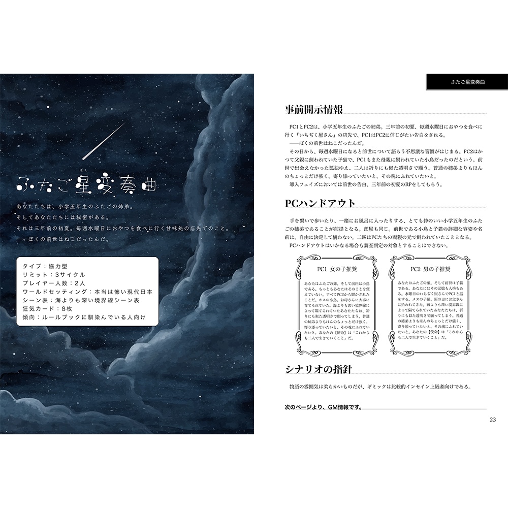 インセインシナリオ集「空と砂糖と透明な毒」