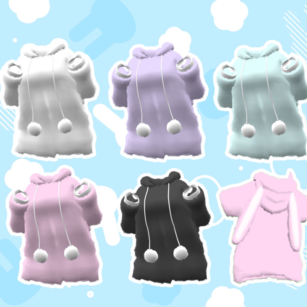 【桔梗】うさみみぱーかー【PB対応】