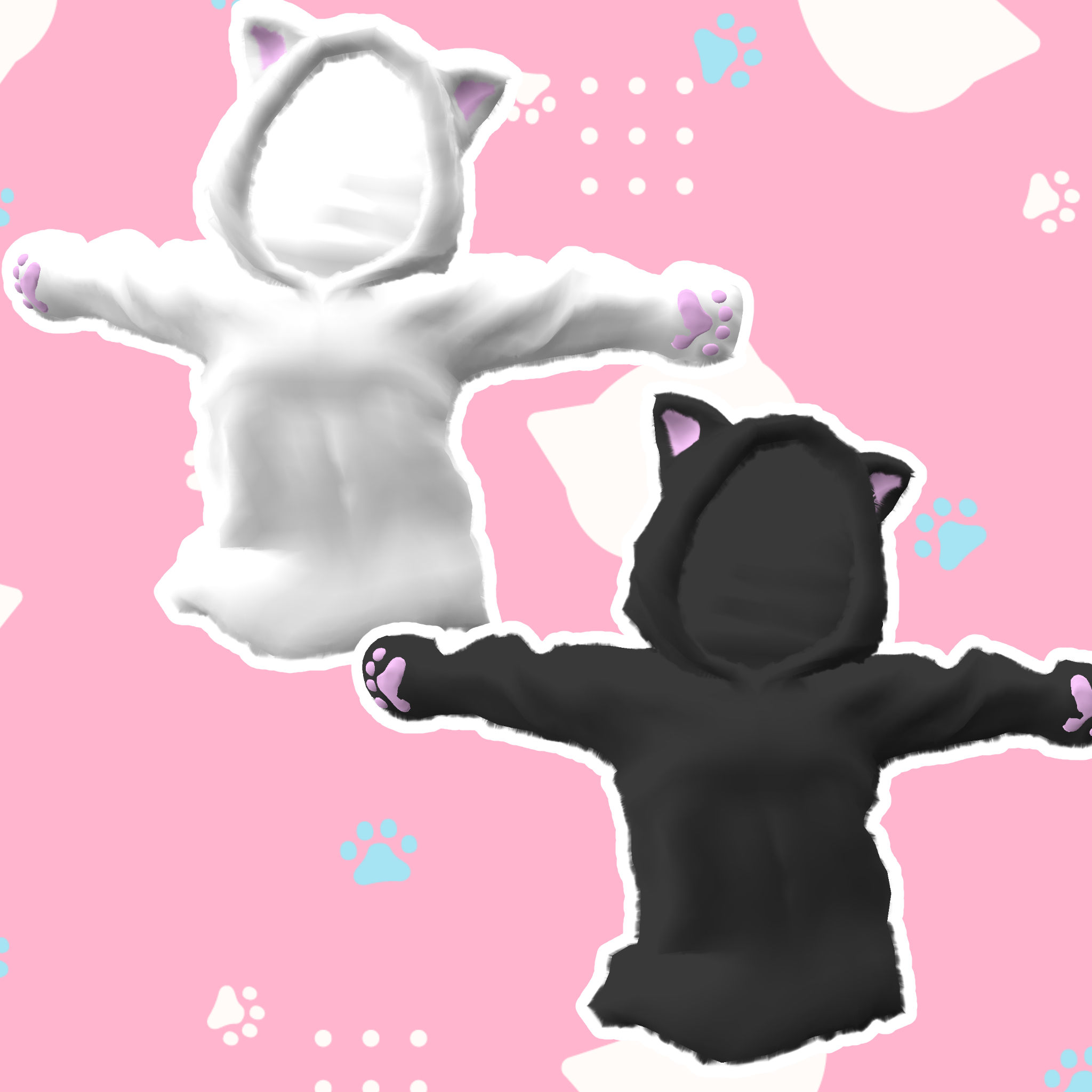 ねこみみビジューパーカーセットアップ main image 1