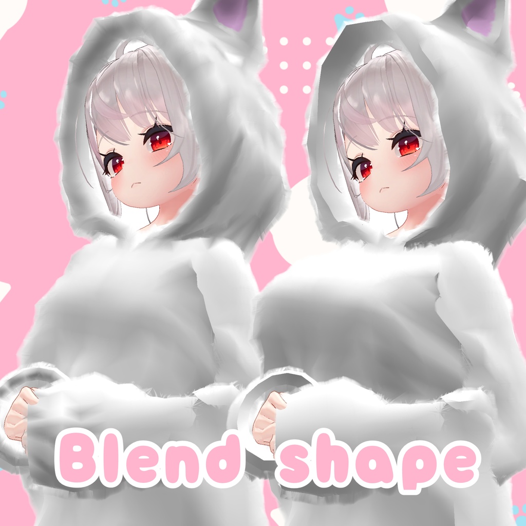 ねこみみビジューパーカーセットアップ main image 0
