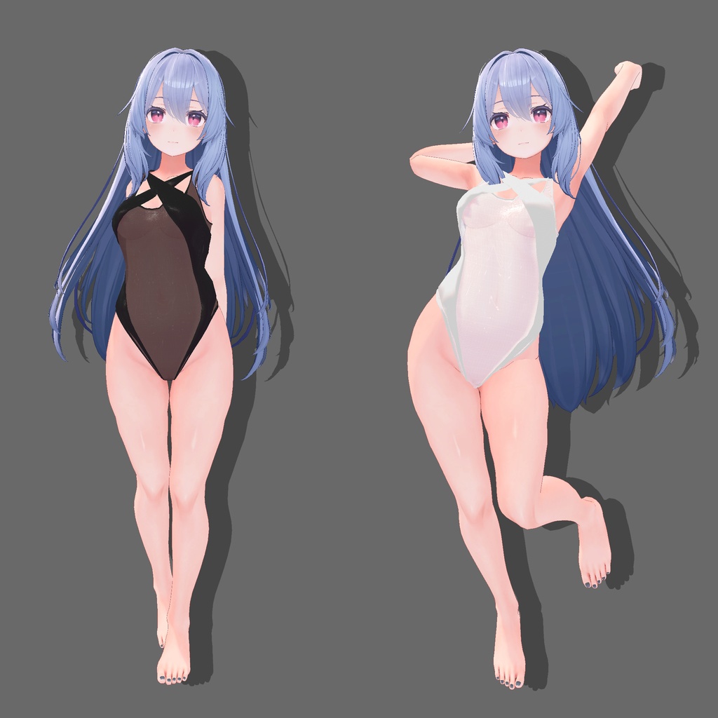 【桔梗】えちえちメッシュ水着