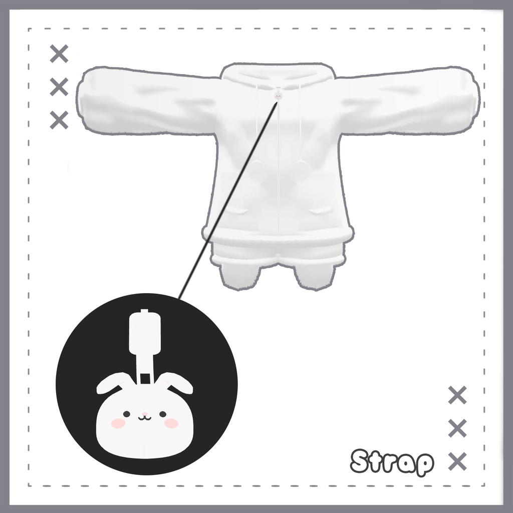 ✨️セール中✨️うさみみパーカーセット【11アバター対応】