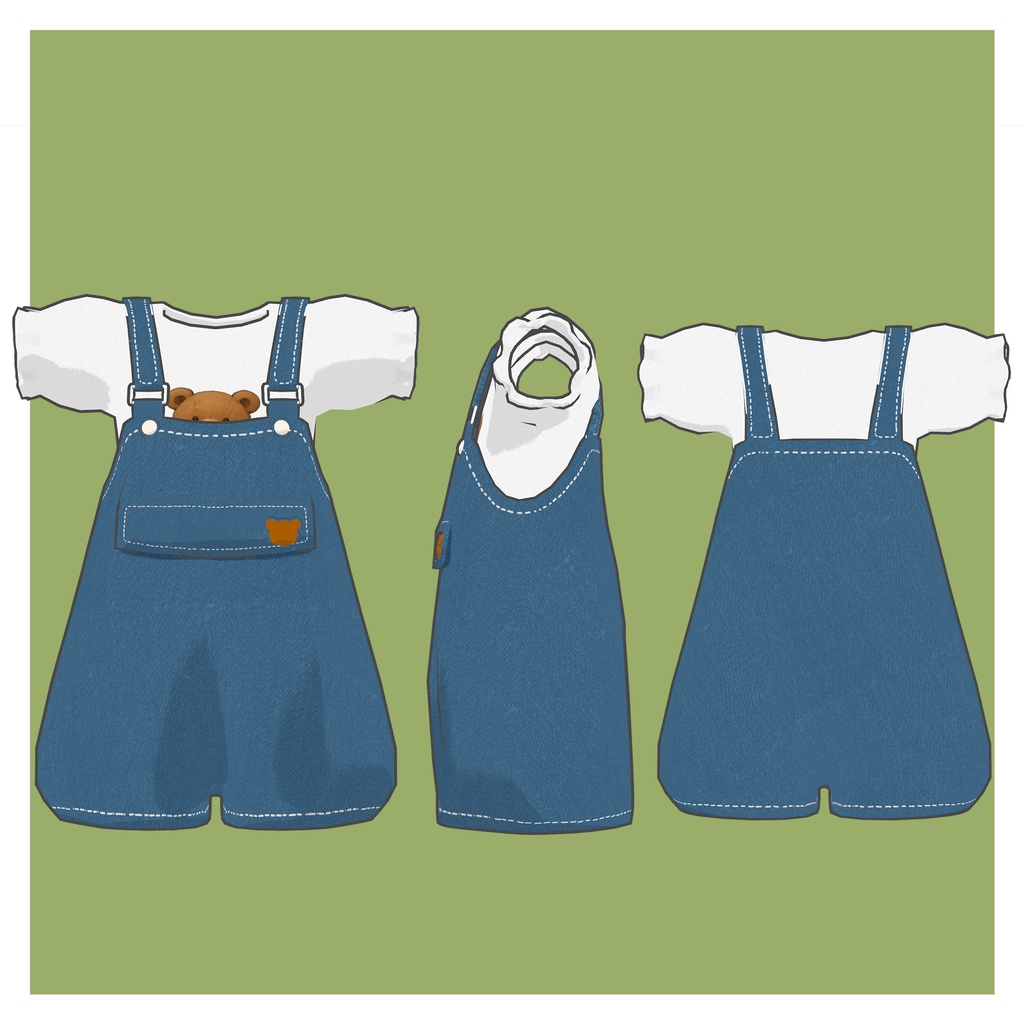 ✨️セール中✨️オーバーオールコーデ【キプフェル・リルレオ対応】