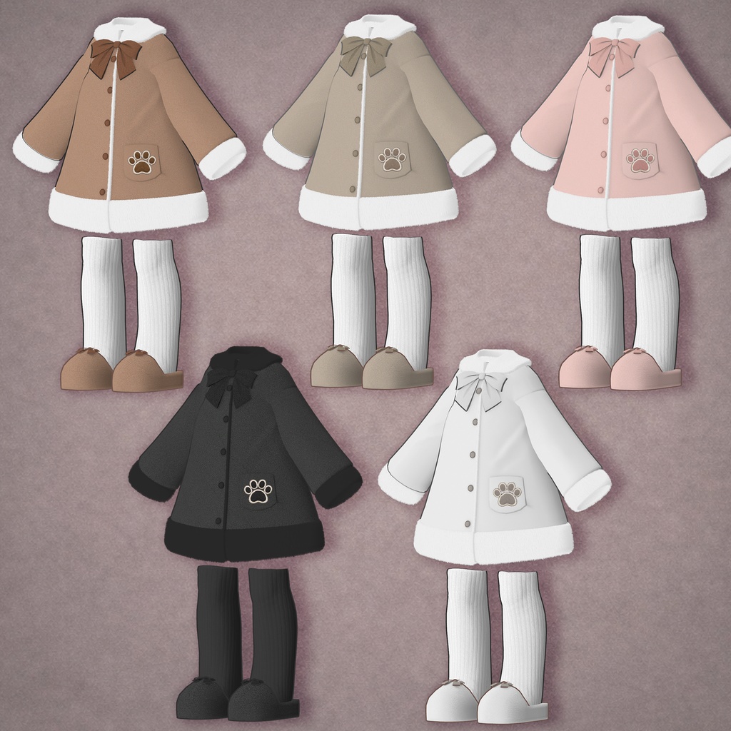 ✨️発売記念セール中✨️ゆるくま ボアコート【まめふれんず対応】