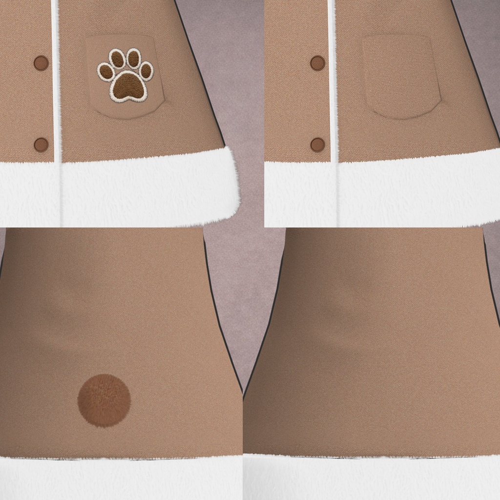 ✨️発売記念セール中✨️ゆるくま ボアコート【まめふれんず対応】