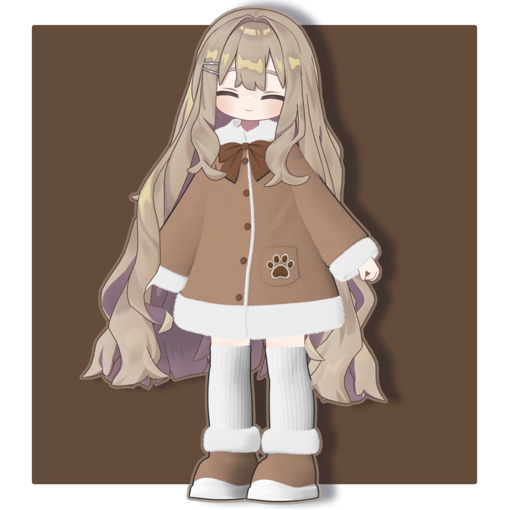 ゆるくま ボアコート【まめふれんず対応】