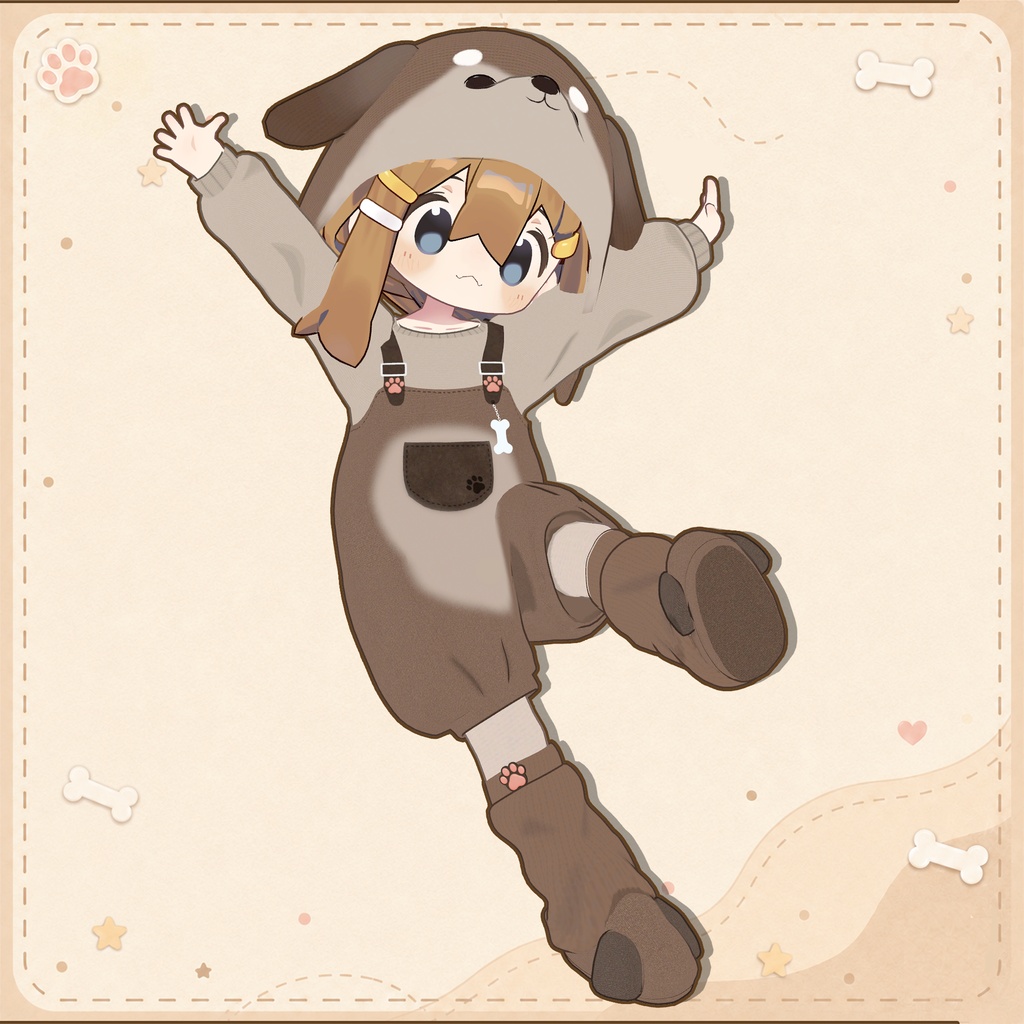 ちびわんこコーデ【まめふれんず対応】