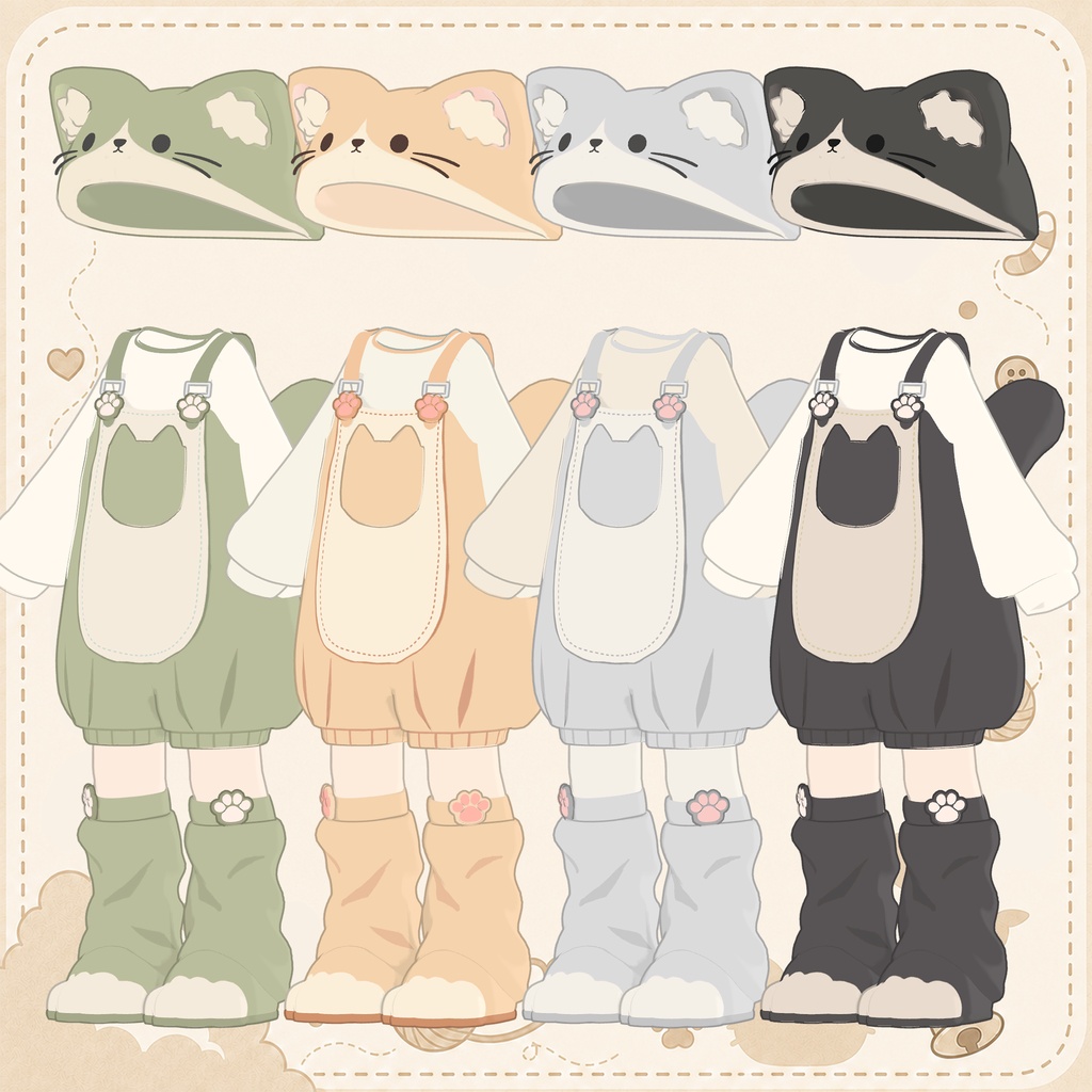 ちびねこコーデ【まめふれんず対応】