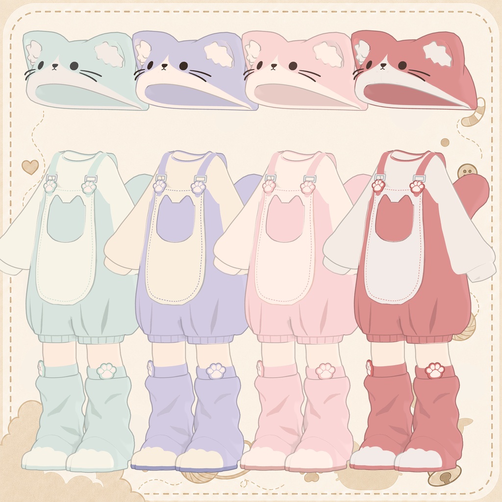 ちびねこコーデ【まめふれんず対応】