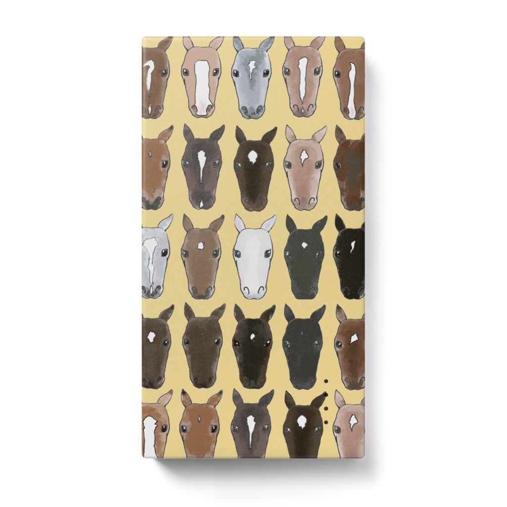 お顔びっしりモバイルバッテリー