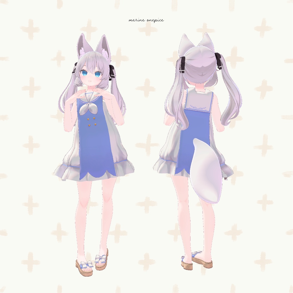 マリンワンピ&サンダル【カリン想定】