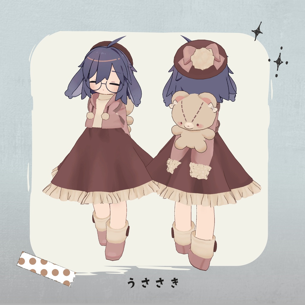 もこもこ冬コーデ【複数アバター対応】